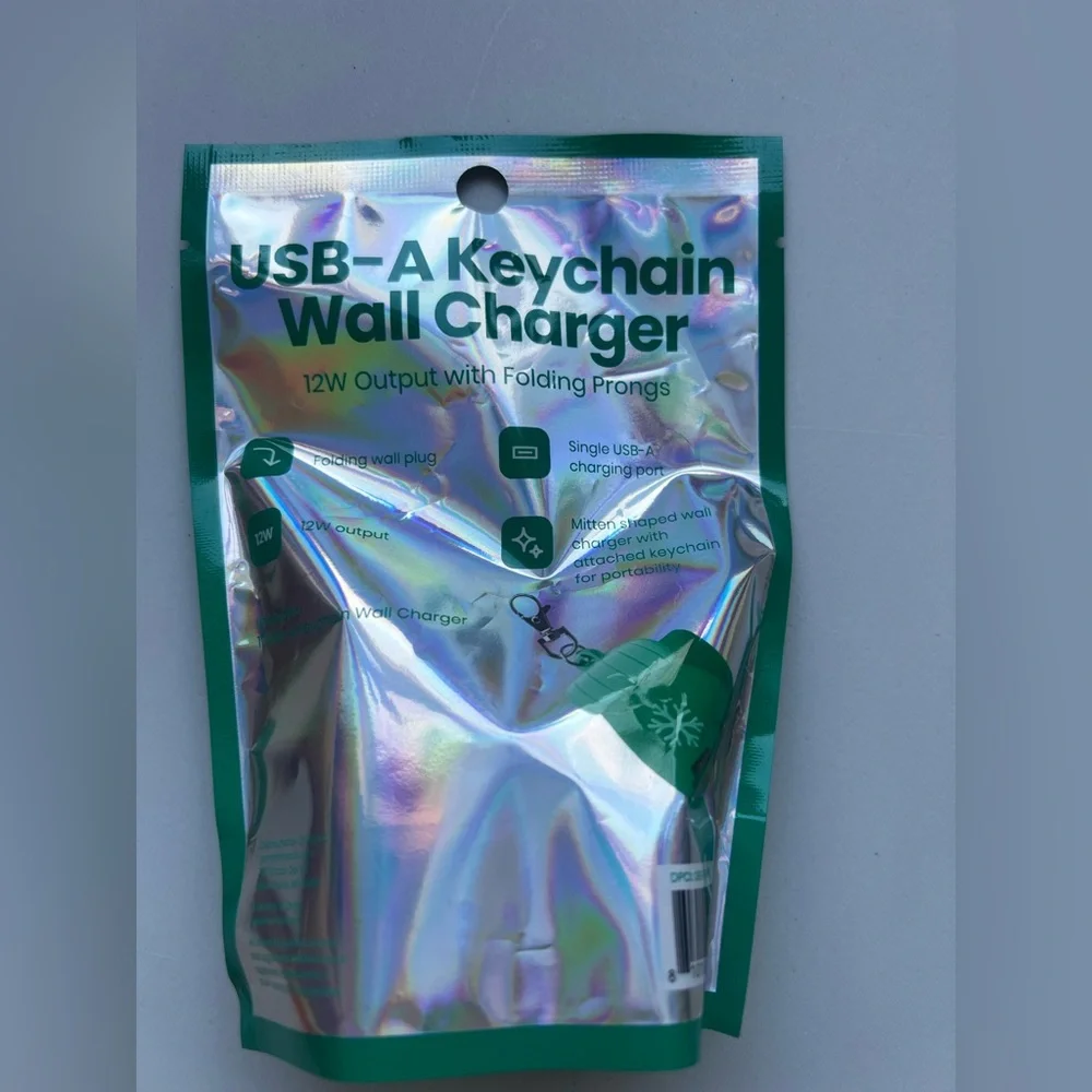 USB-A Keychain Wall Charger